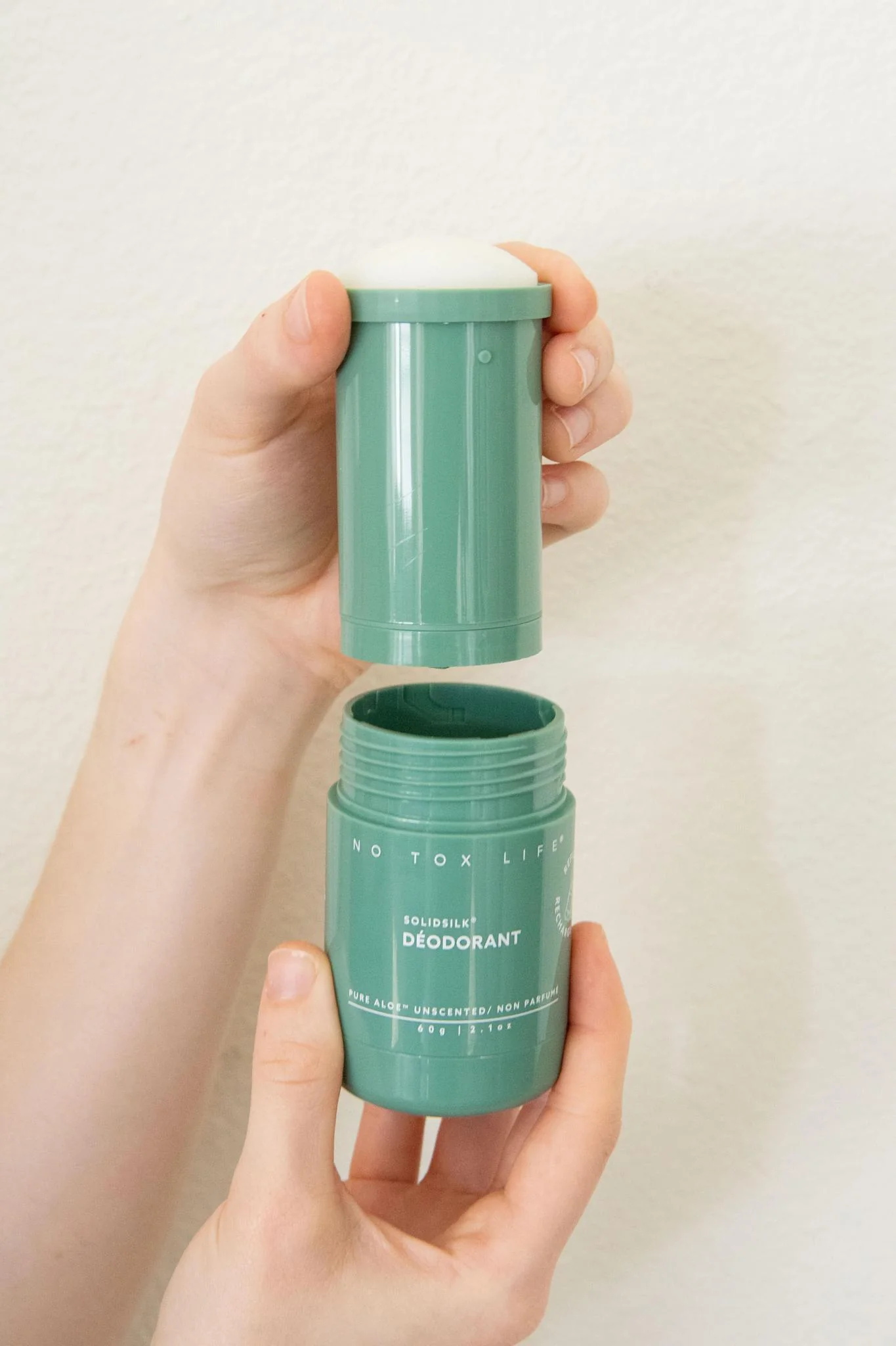 SOLIDSILK® Refillable Deodorant (Pure Aloe Fragrance-Free) - Extra Strength - No Tox Life® - Image 3